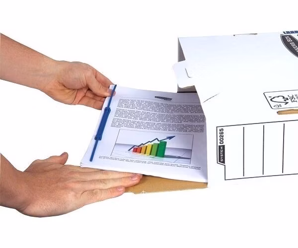 Fellowes Archivační spona PRO s přenašečem, délka 100 mm, (50ks), modrá