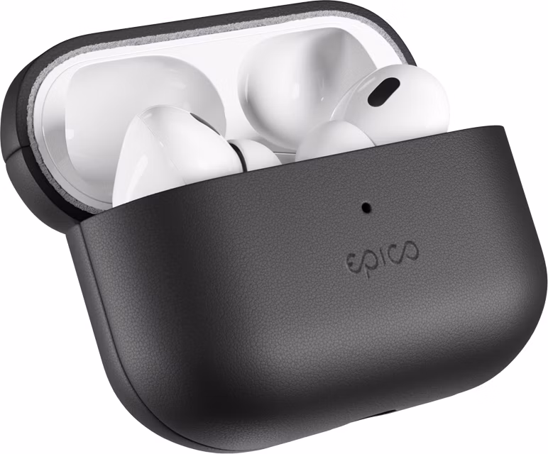 Epico Leather Case Airpods Pro 2 - čierna