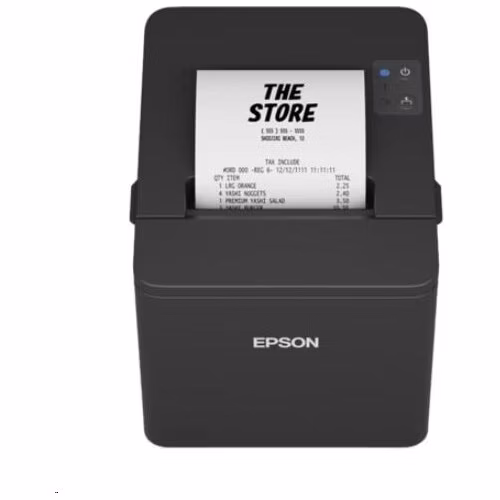 POŠKOZENÝ OBAL - Epson TM-T20IV, USB, RS232, LAN, 8 dots/mm (203 dpi), řezačka, černá