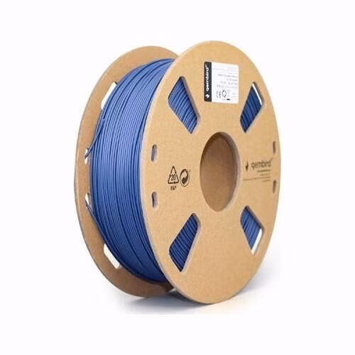 Gembird Tisková struna (filament), PLA MATTE, 1,75mm, 1kg, modrá