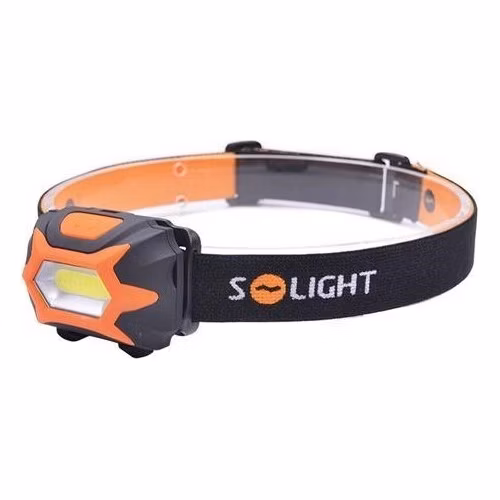 Solight LED čelová svietidlo, 3W COB, 3x AAA