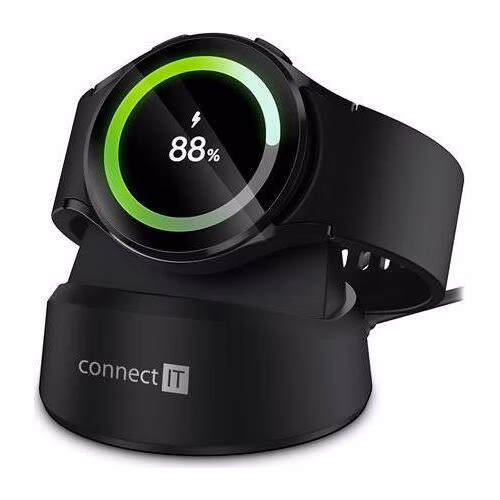 CONNECT IT WatchCharger bezdrátová nabíječka kompatibilní se Samsung, ČERNÁ