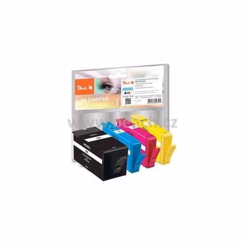 PEACH kompatibilní cartridge HP No 920XL MultiPack, Black, Cyan, Magenta, Yellow, 49 ml, 3x 12 ml