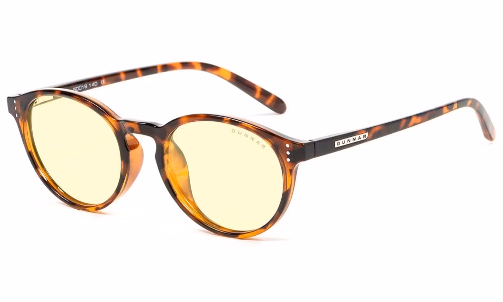 GUNNAR kancelářske/herní dioptrické brýle  ATTACHE READER TORTOISE * jantarová skla * BLF 65 * dioptrie +1