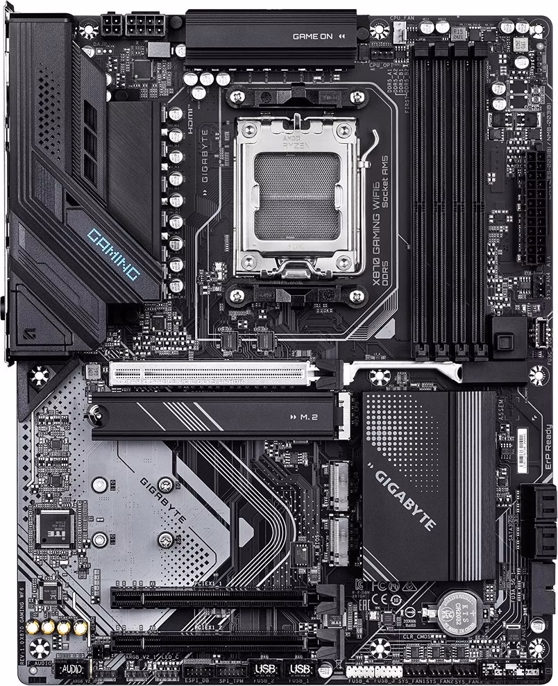 GIGABYTE MB Sc AM5 X870 GAMING WF6, AMD X870, 4xDDR5, 1xHDMI, 2xUSB4, WiFi