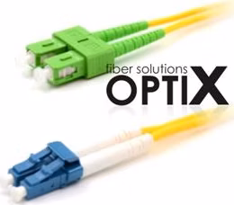 Patchcord FO duplex LC-SC/APC  9/125um SM, 0,5m, OS2, 1.8mm