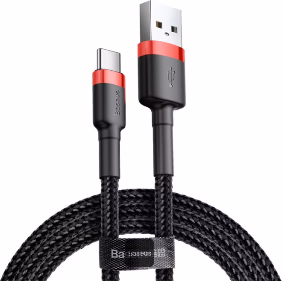 Baseus dátový kábel Cafule USB-C 2m 2A červeno-čierny