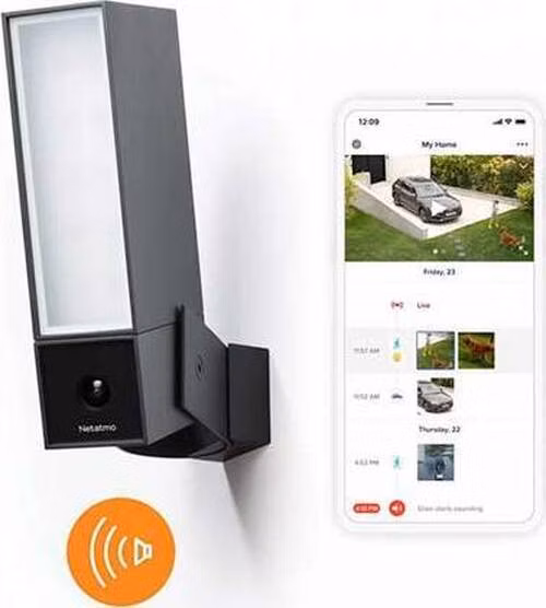 Netatmo Smart Outdoor Camera with Siren - Black