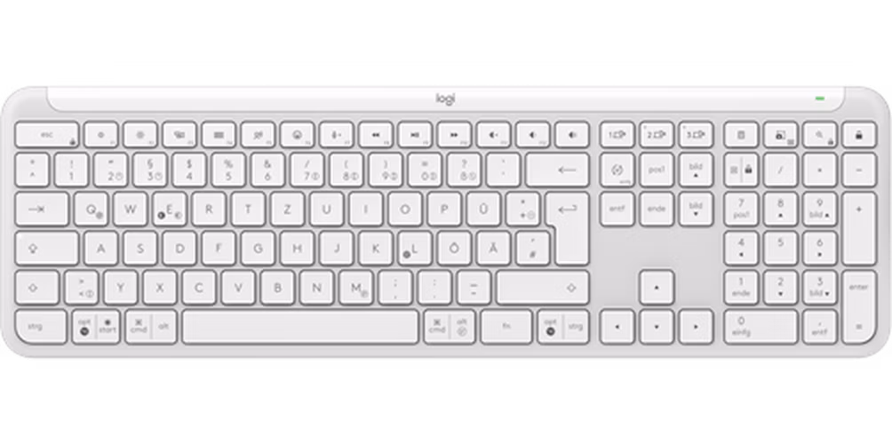 Logitech® K950 SIGNATURE SLIM WIRELESS KEYBOARD - OFF WHITE-US INT'L-2.4GHZ/BT
