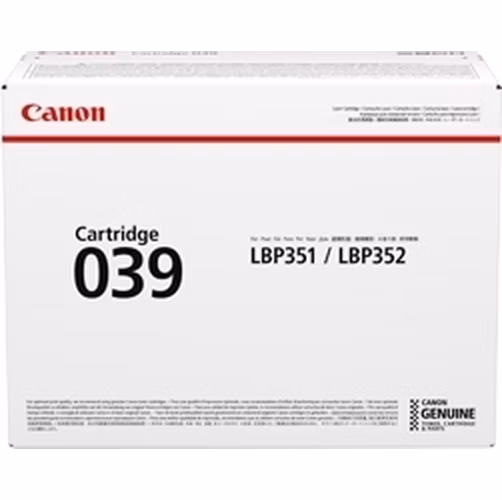 Canon originální toner CRG-039 Černý, pro LBP351dn,352dn,i-SENSYS LBP351x