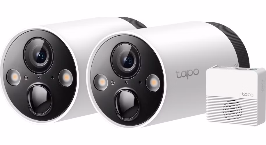 TP-Link Tapo C420S2 - 2×Tapo C420, 1×Tapo H200 - Venkovní IP kamery na baterii, WiFi, 2K QHD (2560 × 1440 px) 113° ONVIF