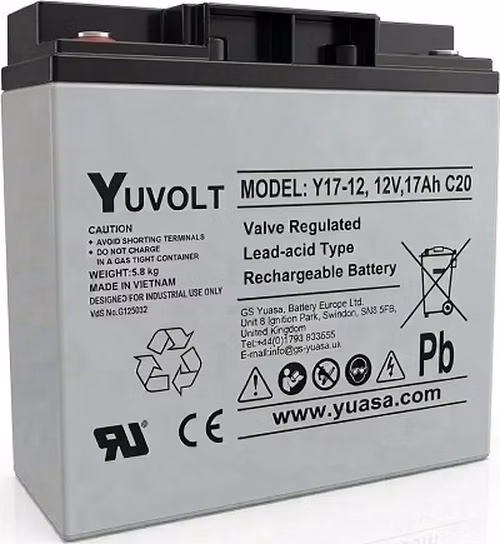 Yuasa YUVOLT Y17-12FR M5 VdS (12V; 17Ah)