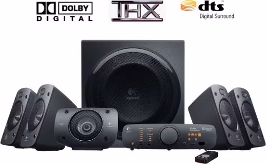 Logitech reproduktory Z906 5.1., 500W RMS, dálk. ovládání, černé