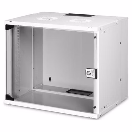 DIGITUS DN-49204 Nástěnná skříň 9U, SOHO PRO, nesmontovaná, 19", 460 x 540 x 400 mm, šedá (RAL 7035)