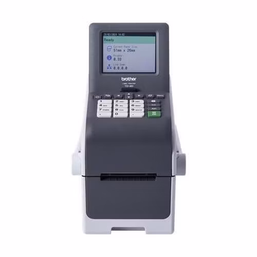Brother - TD-2350DSAH300 (300 dpi,až 152,4 mm/sec., bar. dotyk. displ. sklop. madlo, USB, USB Host, RS-232C*, LAN, Blue