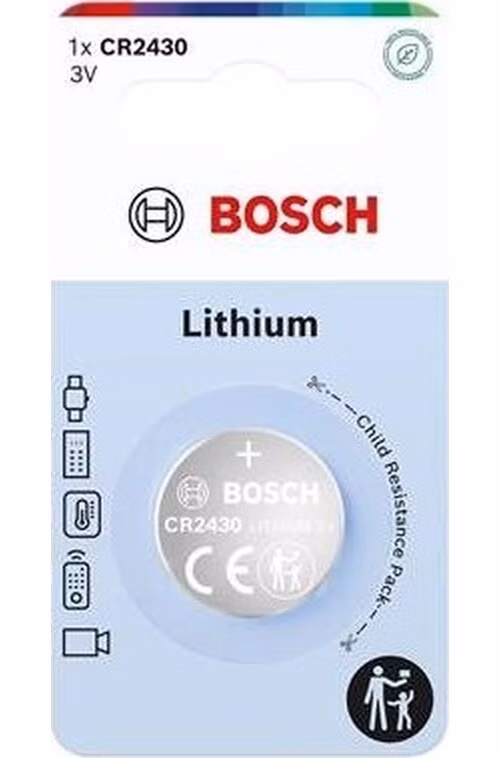 Bosch CR2430B1/00 Lithium (Blistr 1 ks)