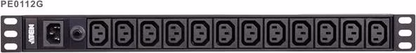 Aten PE0112 Základní řada PDU 10A Vstup C14 výstup 12x C13