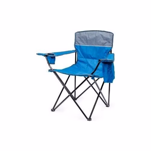 PLATINET KEMPINGOVÁ ŽIDLE POLSTROVANÁ 55x55x44/90 CM MODRÁ