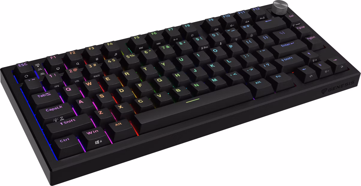 Herná mechanická klávesnica Genesis THOR 404/GenX Abyssal/Drôtové USB-A/US/Čierna