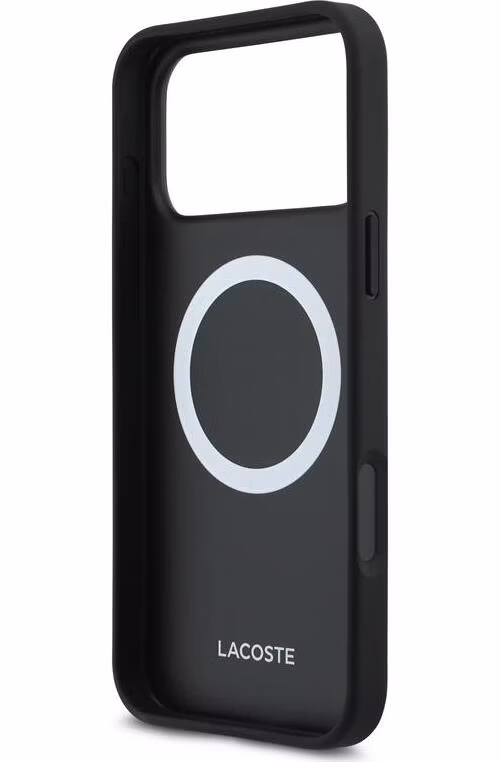 Lacoste Iconic Petit Pique MagSafe Kryt + Peňaženka iPhone 18 Pro čierny