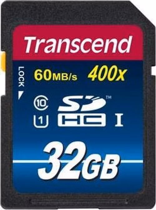 Transcend 32GB SDHC (Class10) UHS-I 400X (Premium) paměťová karta