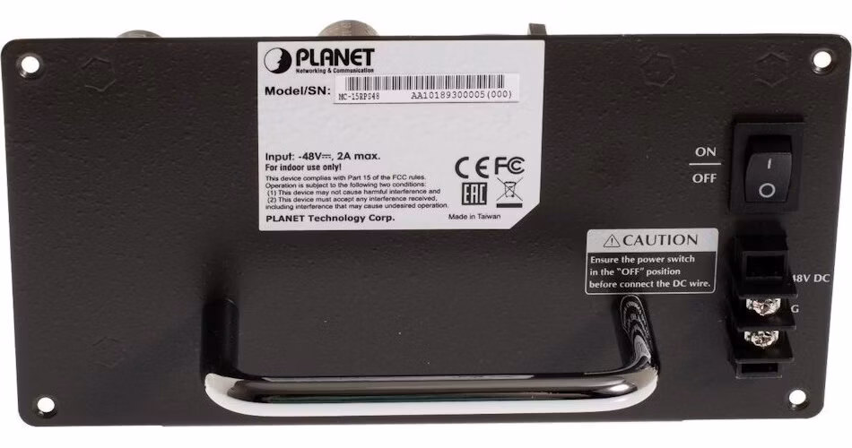 Planet MC-15RPS48, 90W redundantní zdroj DC 48V pro MC-1500R