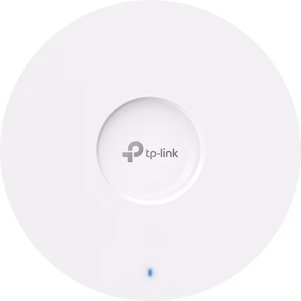 Omada  AX6000 Ceiling Mount Dual-Band Wi-Fi 6 Access Point PORT: 1×2.5G RJ45 Port SPEED:1148Mbps at  2.4 GHz + 4804 Mbps