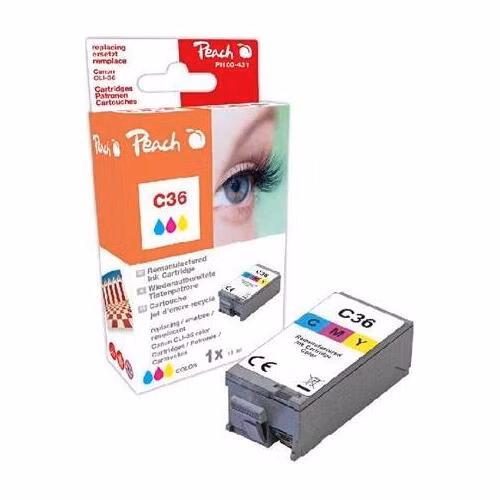 PEACH kompatibilní cartridge Canon CLI-36 color, 11ml