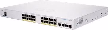 BAZAR - Cisco switch CBS350-24P-4G-EU (24xGbE,4xSFP,24xPoE+,195W,fanless) - REFRESH - Po opravě (Náhradní krabice)