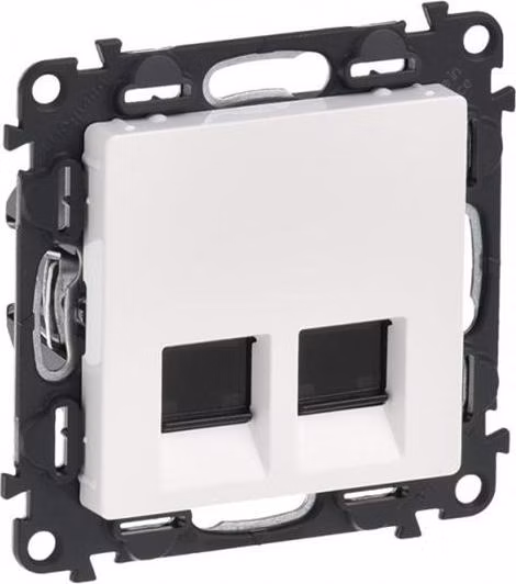 Legrand VALENA LIFE ZÁSUVKA 2X RJ45 CAT.6 STP BIELA