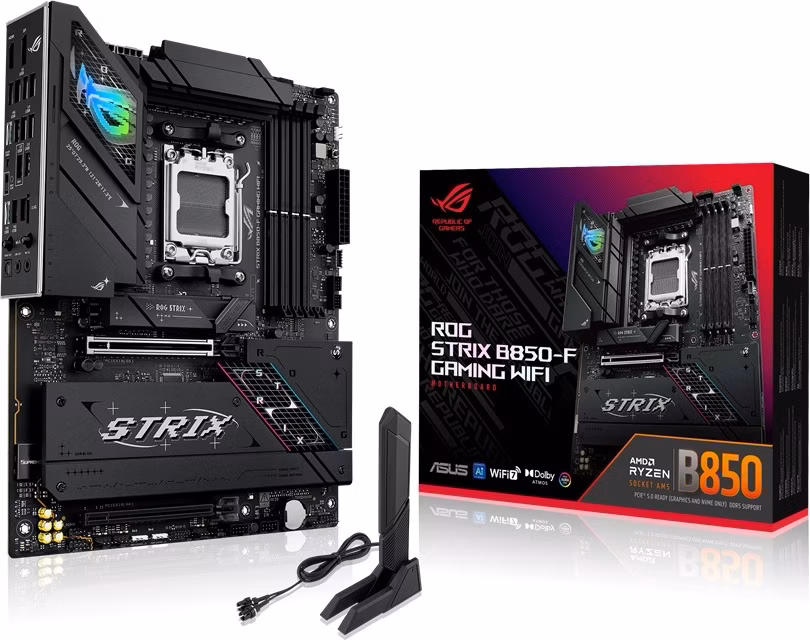 ASUS ROG STRIX B850-F GAMING WIFI / B850 / AM5 / DDR5 / DP / USB-C / 4x M.2 / WiFi / ATX