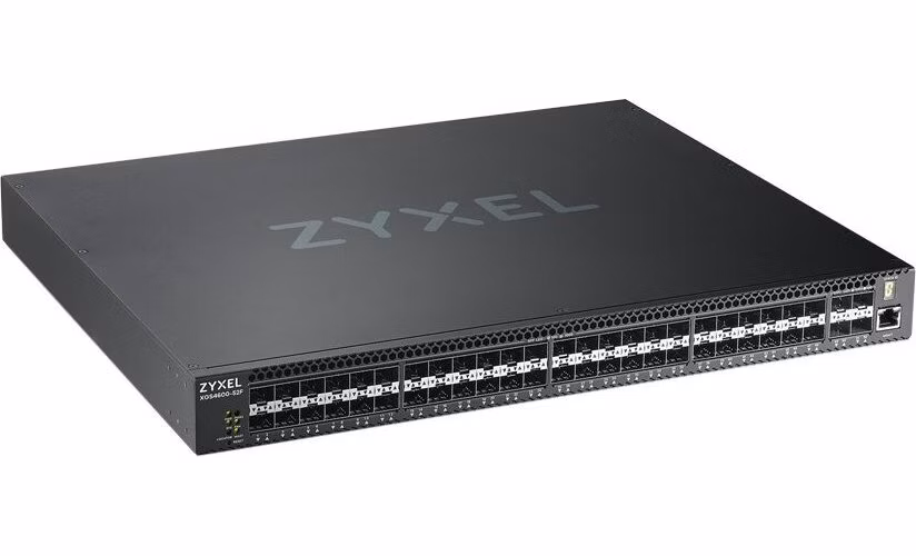 ZyXEL XGS4600-52F L3 Managed Switch, 48 port Gig SFP and 4x 10G SFP+, stackable, dual PSU