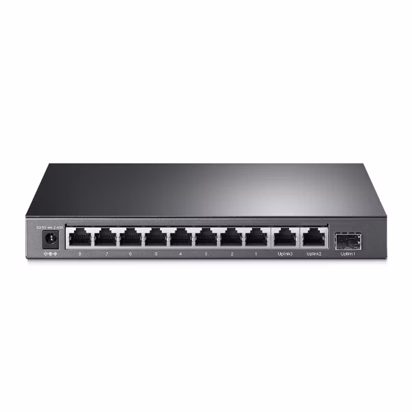 10-Port Gigabit Desktop Switch with 6-Port PoE+ and 2-Port PoE++ PORT: 2× Gigabit PoE++ Ports, 6× Gigabit PoE+ Ports, 2x