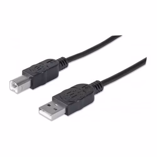 MANHATTAN USB kábel 2.0 Kábel A-B 1,8 m, čierny