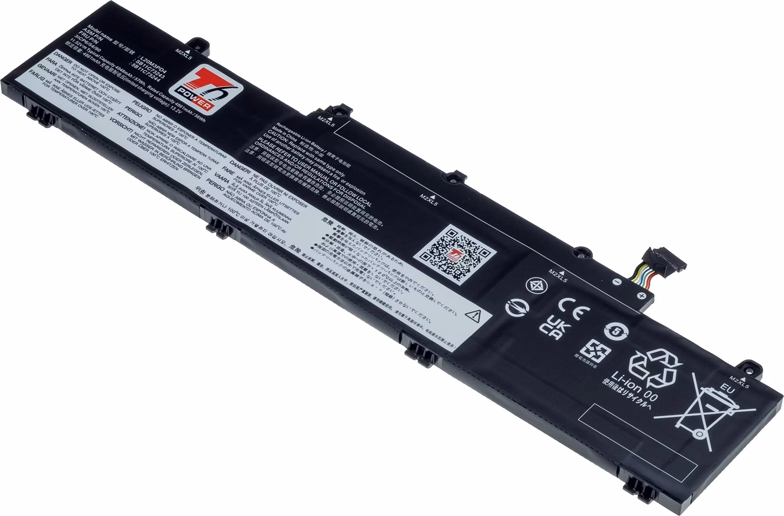 Batéria T6 Power pre Lenovo ThinkPad E14, E15 Gen 3, Gen 4, 4948mAh, 57Wh, 3cell, Li-Pol
