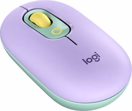 Logitech myš POP - zeleno-fialová/optická/ 4 tlačítka/bezdrátová/Bluetooth/4000dpi