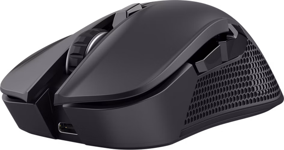 TRUST bezdrátová myš GXT 931 Ybar Wireless, Bezdrátová RF 2.4GHz, USB-C, Černá