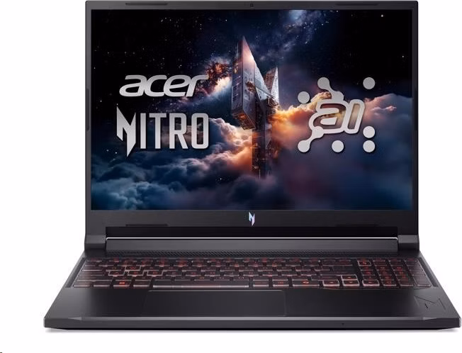 Acer Nitro V 16 Al (ANV16-42-R6KN) Ryzen 7 260/32GB/1TB SSD/RTX 5060 8GB/herní notebook/16" WQXGA IPS 180Hz/Win11 Home/černá