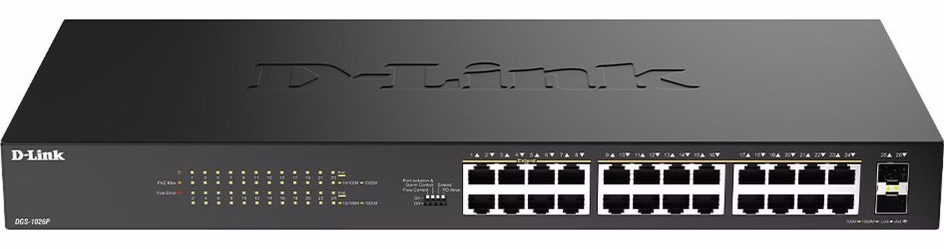 D-Link DGS-1026P/E 26-Port Gigabit Unmanaged PoE Switch