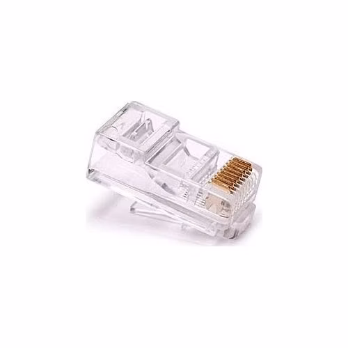 Netienený konektor UTP RJ45-8p8c,50µ" Au, drôt, Cat5, (100ks)