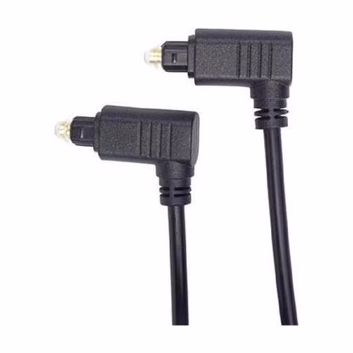 PremiumCord Kabel Toslink 90° - Toslink 90°, tloušťka kabelu:4.0mm, délka 2m