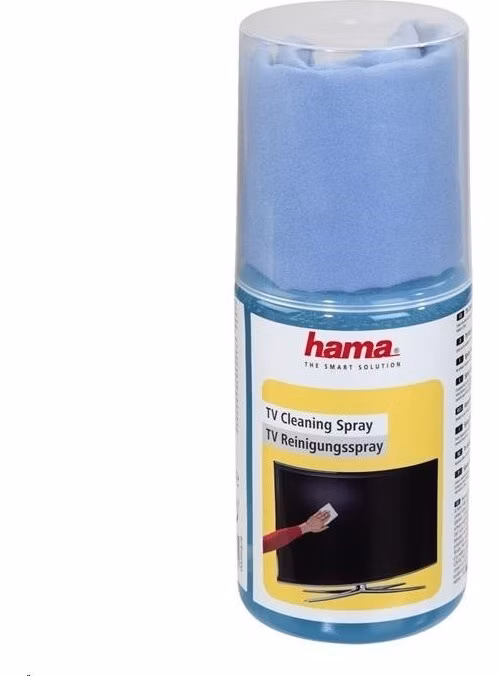 Hama TV čistiaci sprej, 200 ml, vrátane utierky