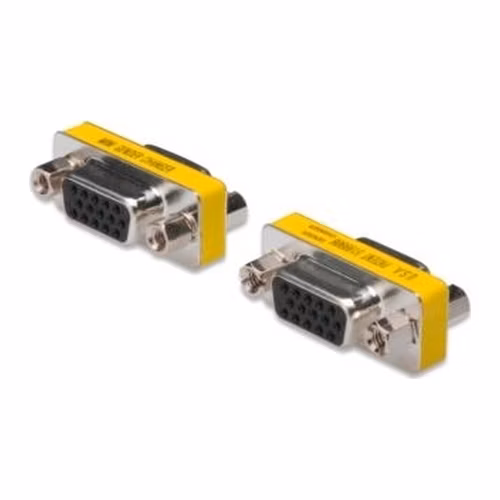 Digitus sériový adaptér, Gender Changer, D-Sub15, metal housing, F/F, with Hex screws