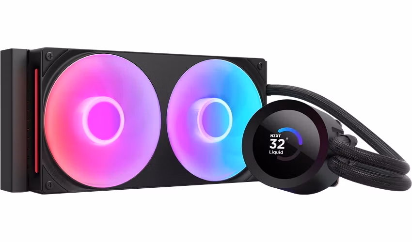 NZXT vodní chladič Kraken 240 / 2x120mm fan / 4-pin PWM / LCD disp. / 6 let