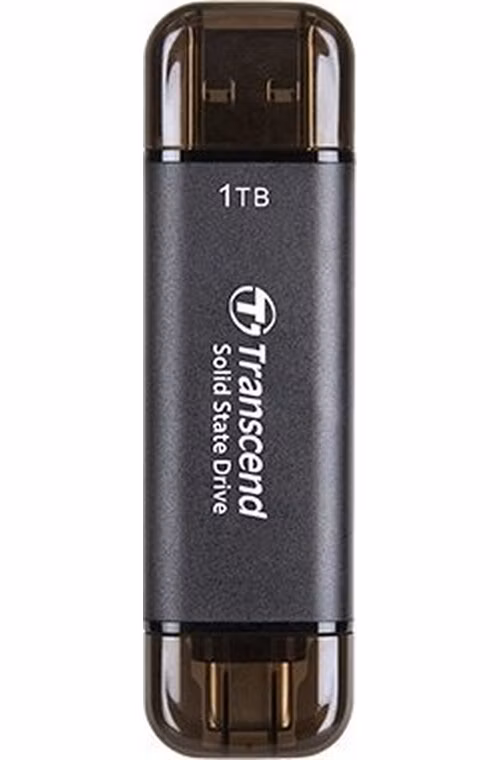 TRANSCEND SSD ESD310C 512GB, External SSD, ESD310C, USB 10Gbps, Type C/A