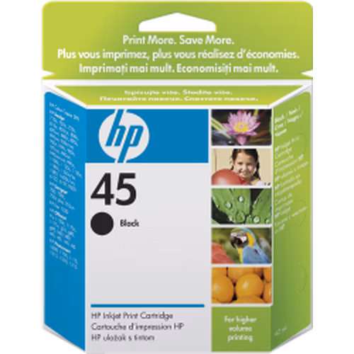 HP (45) 51645AE - ink. náplň černá, DJ 7x,8x,9x,11x,12x originál