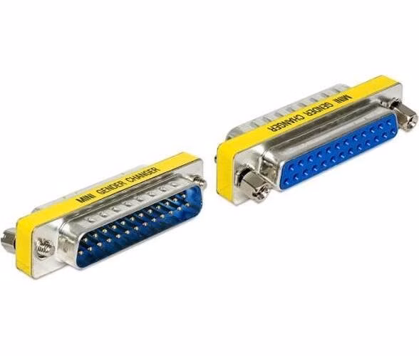 Delock adaptér Sub-D 25 pin samec > samice šetřič portu