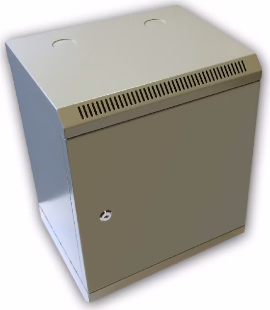 10" rack jednodielny 9U/280 DATACOM sivý plech.dv.