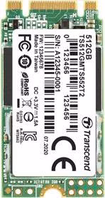 TRANSCEND MTS552T2 512GB Industrial 3K P/E SSD disk M.2, 2242 SATA III 6Gb/s (3D TLC), 560MB/s R, 510MB/s W
