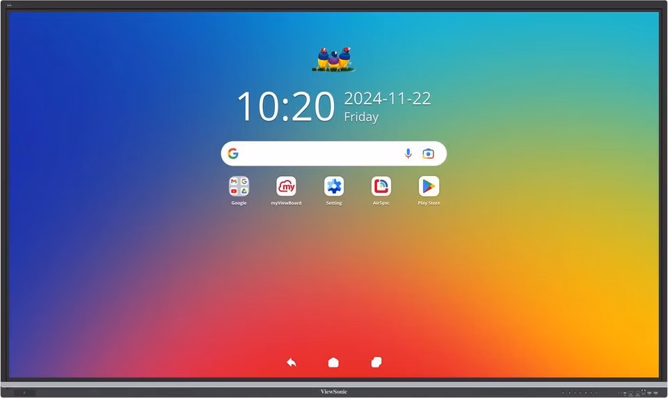 ViewSonic dotykový panel IFP9851 4K 98" Android 14 EDLA, 50 Multi touch,400nits,16G RAM/128GB,OPS slot,HDMI,VGA,DP, USB
